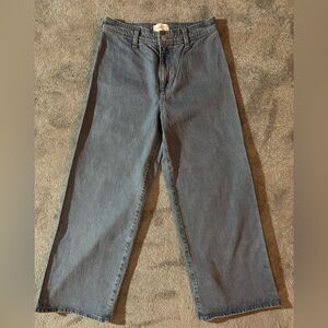 Universal Thread Wide Straight Leg Blue Jeans Size 6 Regular